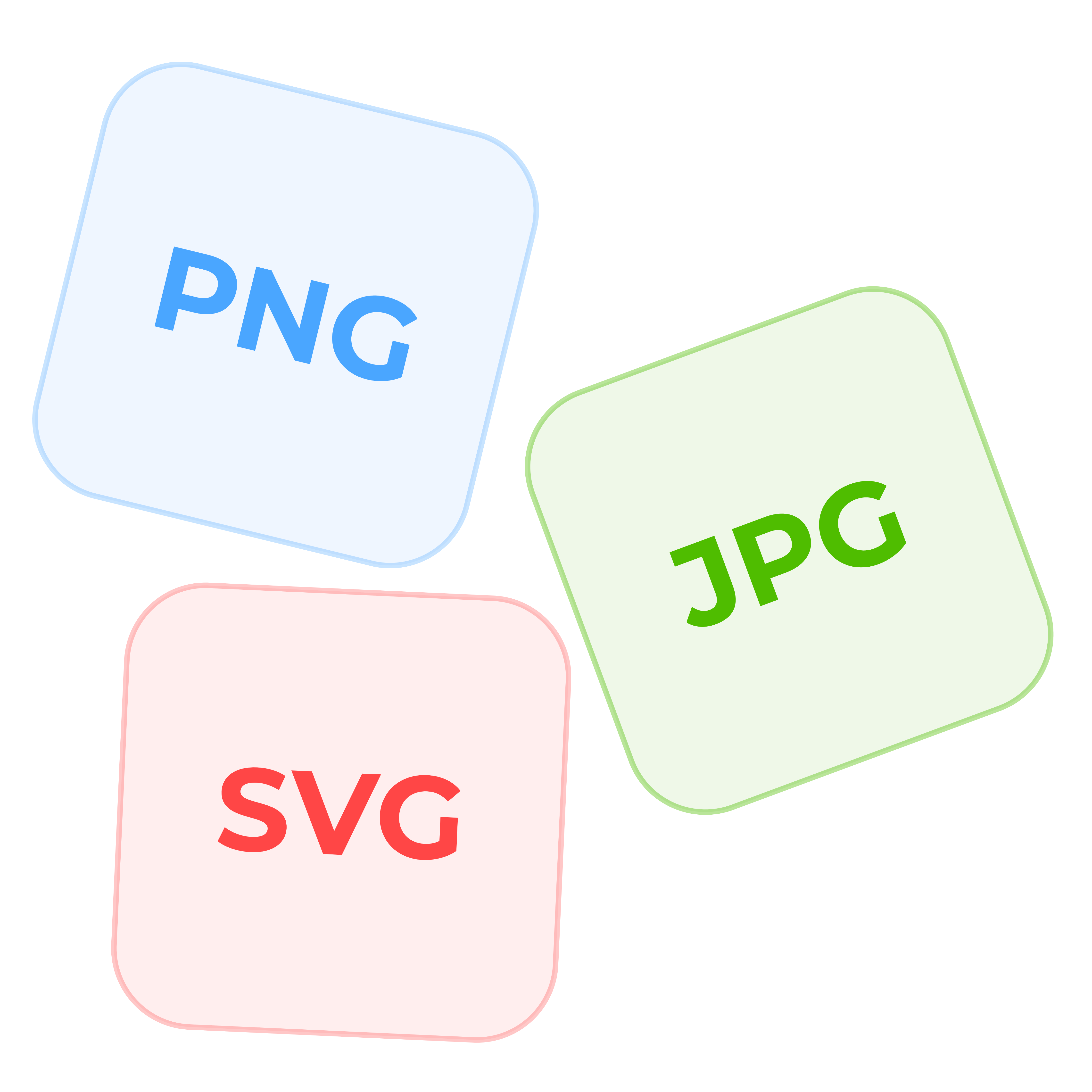 High Export Quality with 3 Formats