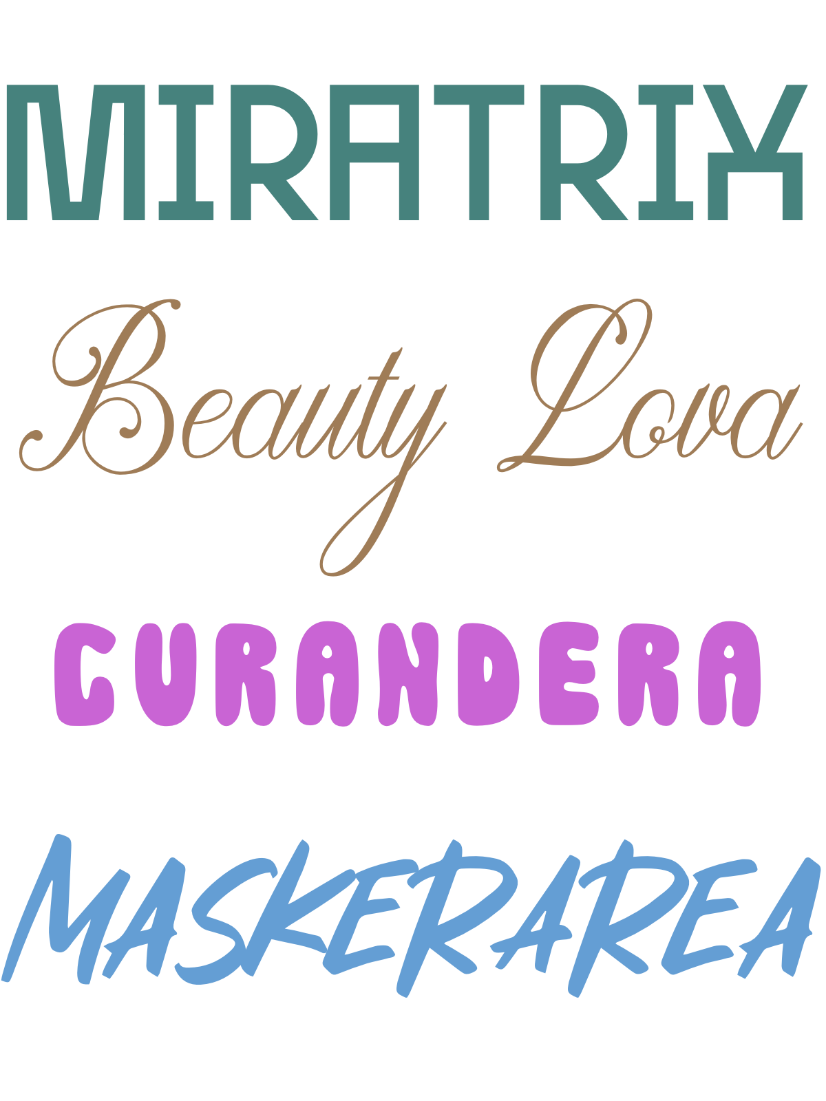 Text with Handpicked Fonts